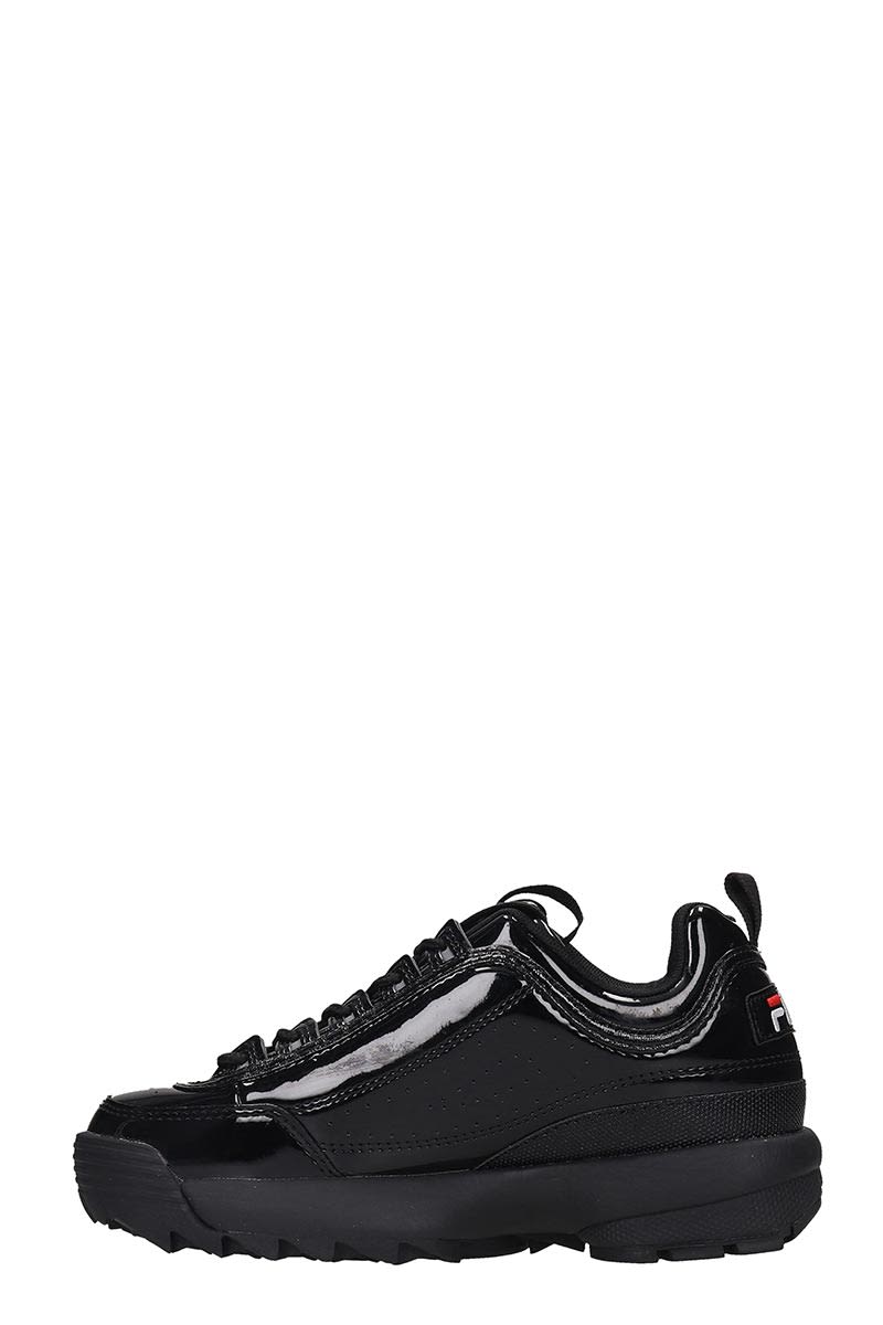 black patent fila