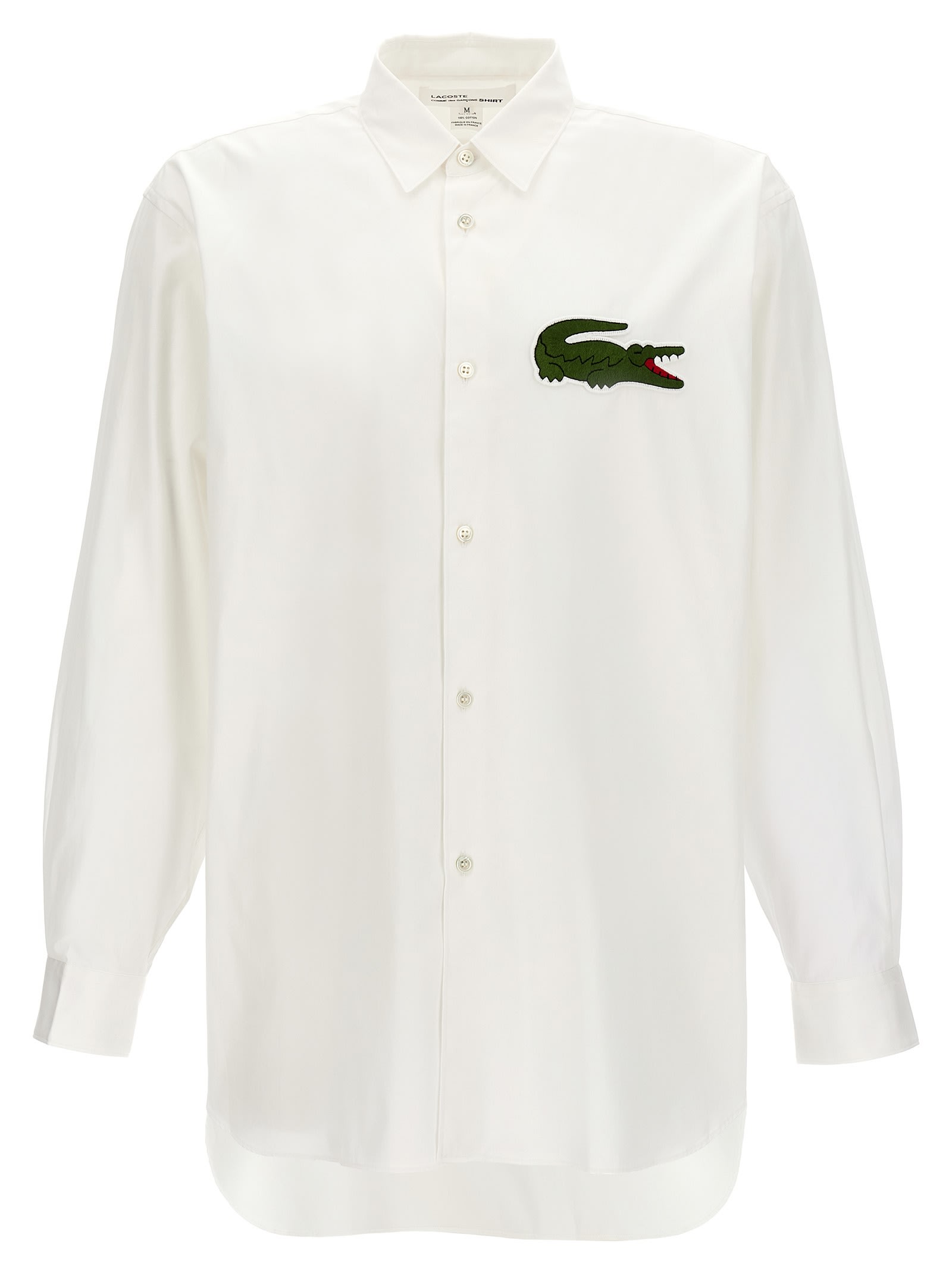 Shop Comme Des Garçons Shirt X Lacoste Shirt In White