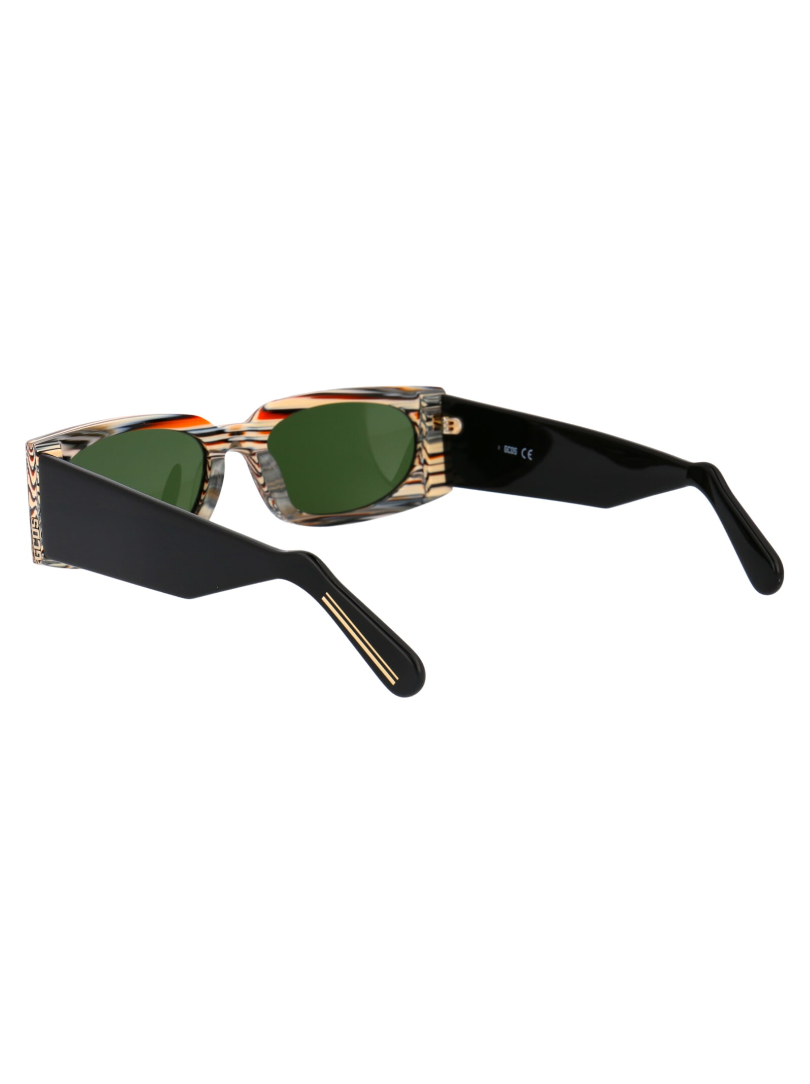Shop Gcds Gd0016 Sunglasses In 60n Brown