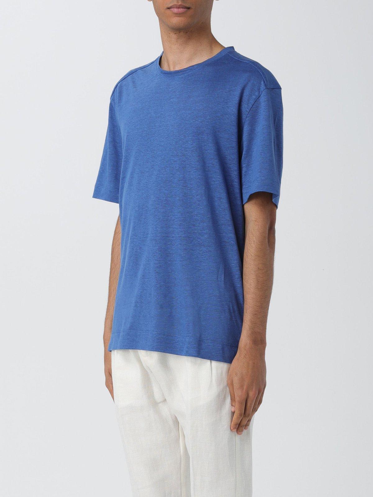 Shop Zegna Short Sleeved Crewneck T-shirt