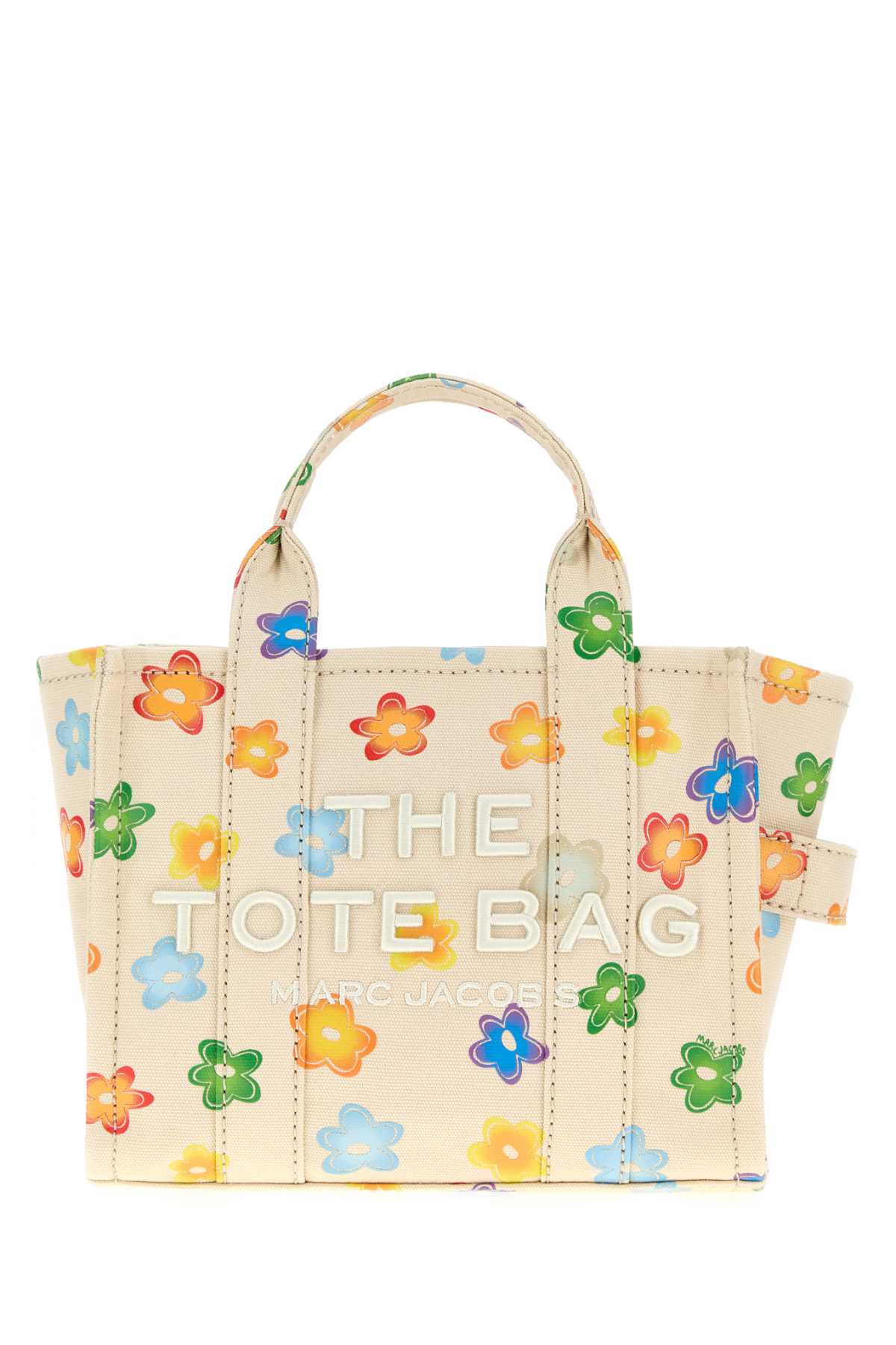 Marc Jacobs The Small Canvas Tote Bag With Flower Print In Multi