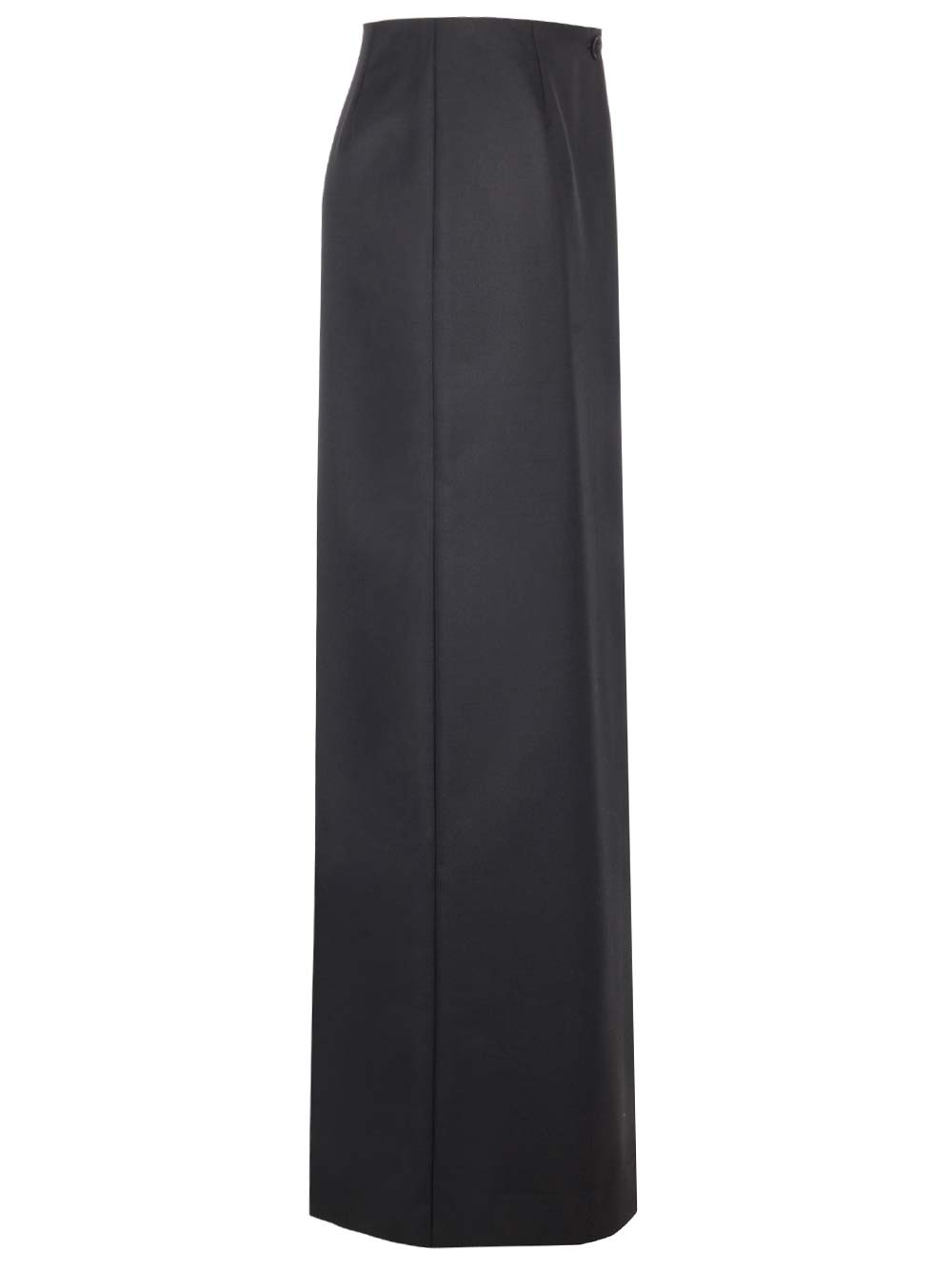 Shop Givenchy Wool And Mohair Skirt In Black