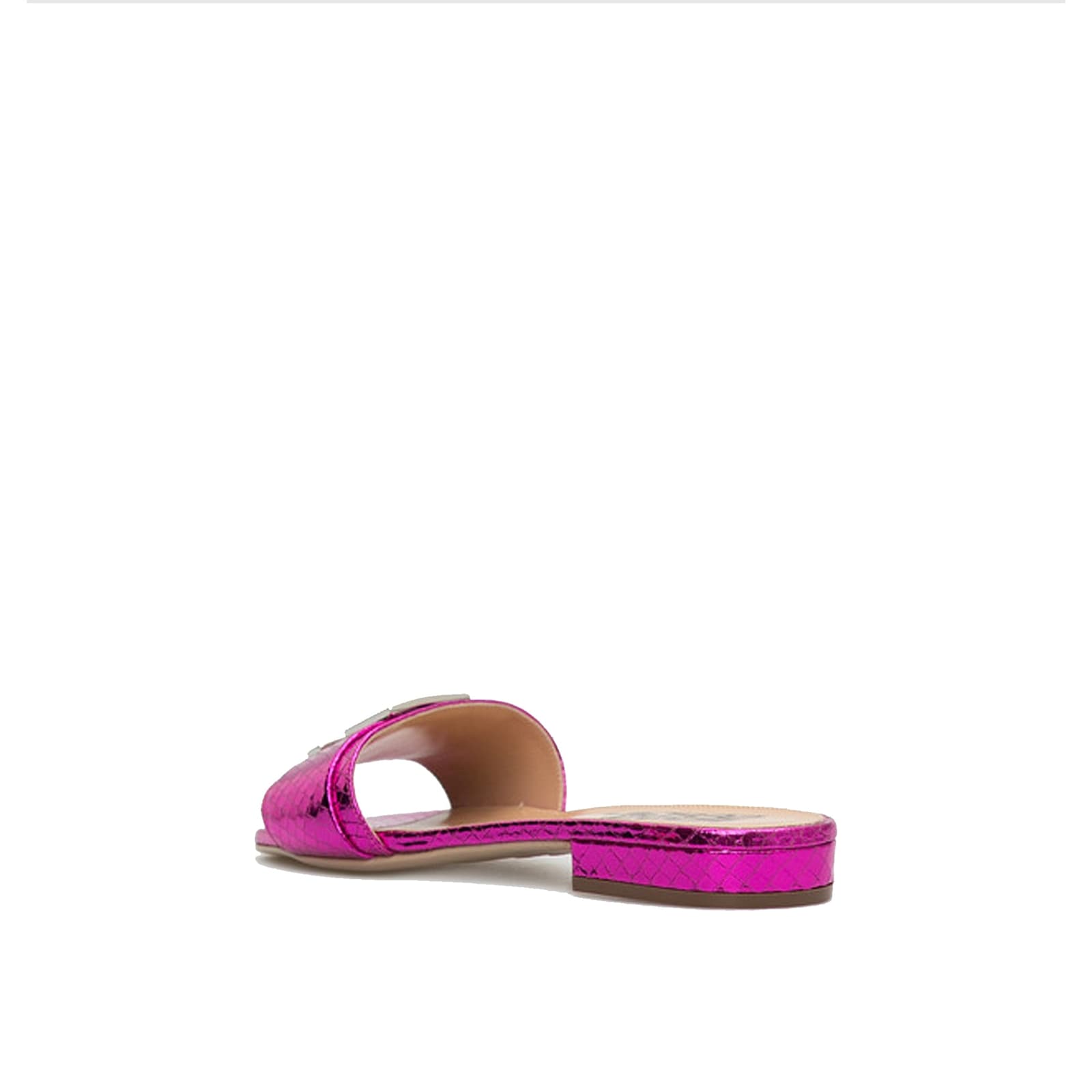 SERGIO ROSSI LEATHER FLAT SANDALS 