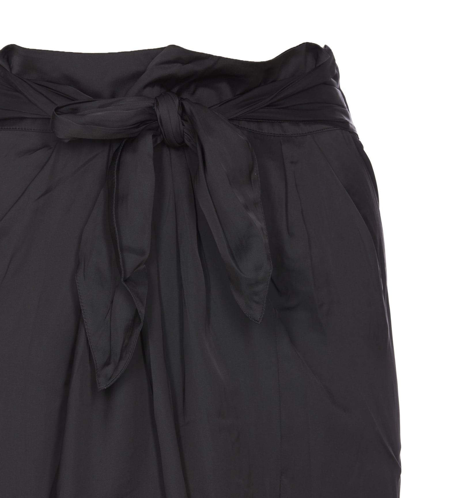 Shop Zadig &amp; Voltaire Joji Satin Skirt In Black