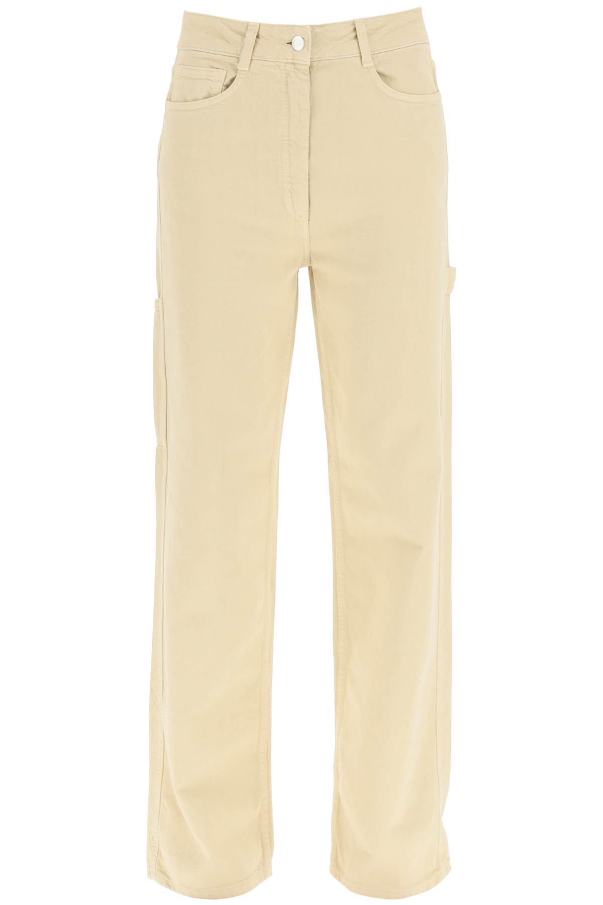 Shop Saks Potts Salma Workwear Jeans In Beige (beige)