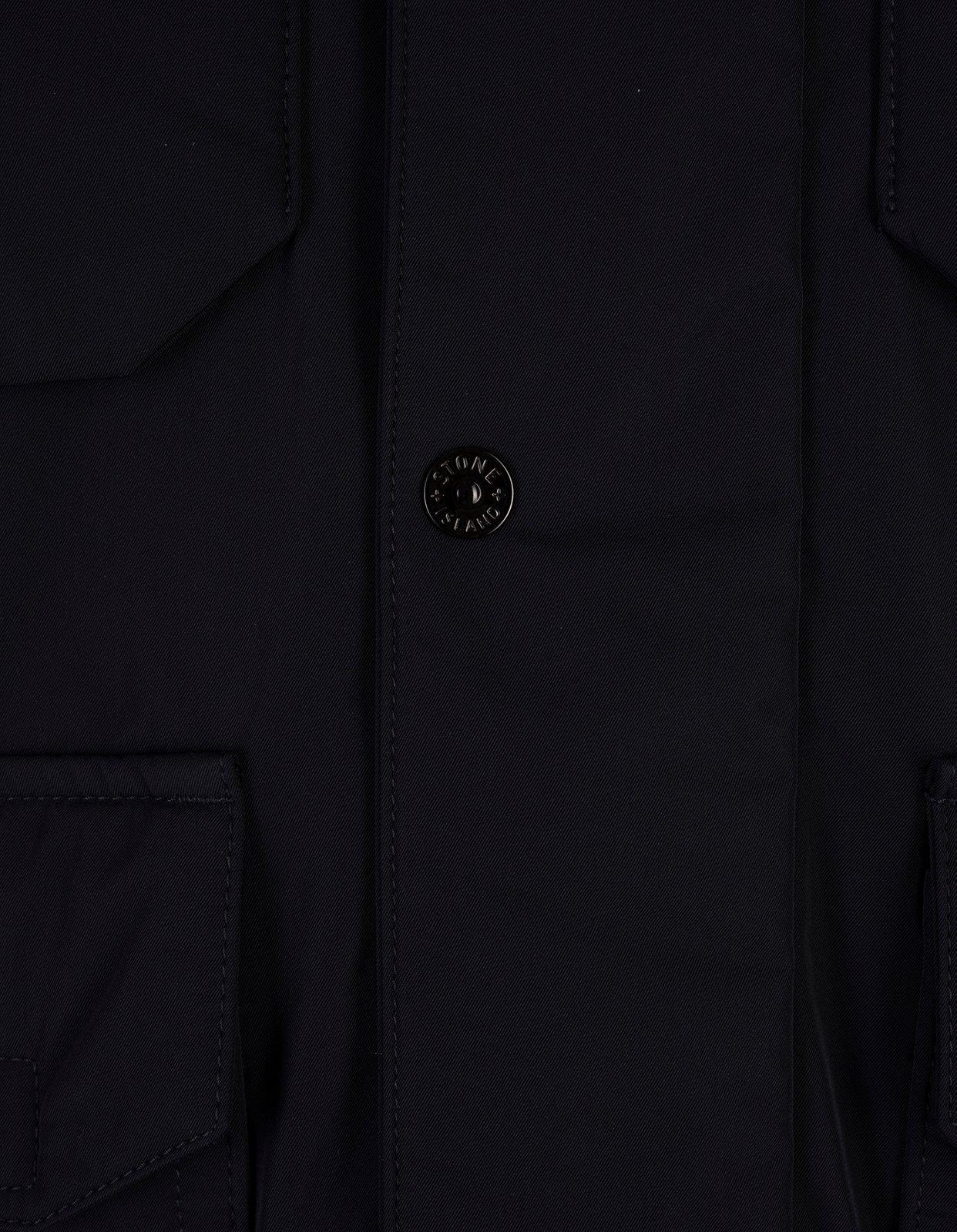 Shop Stone Island Compass-badge Funnel Neck Puffer Jacket In Blue