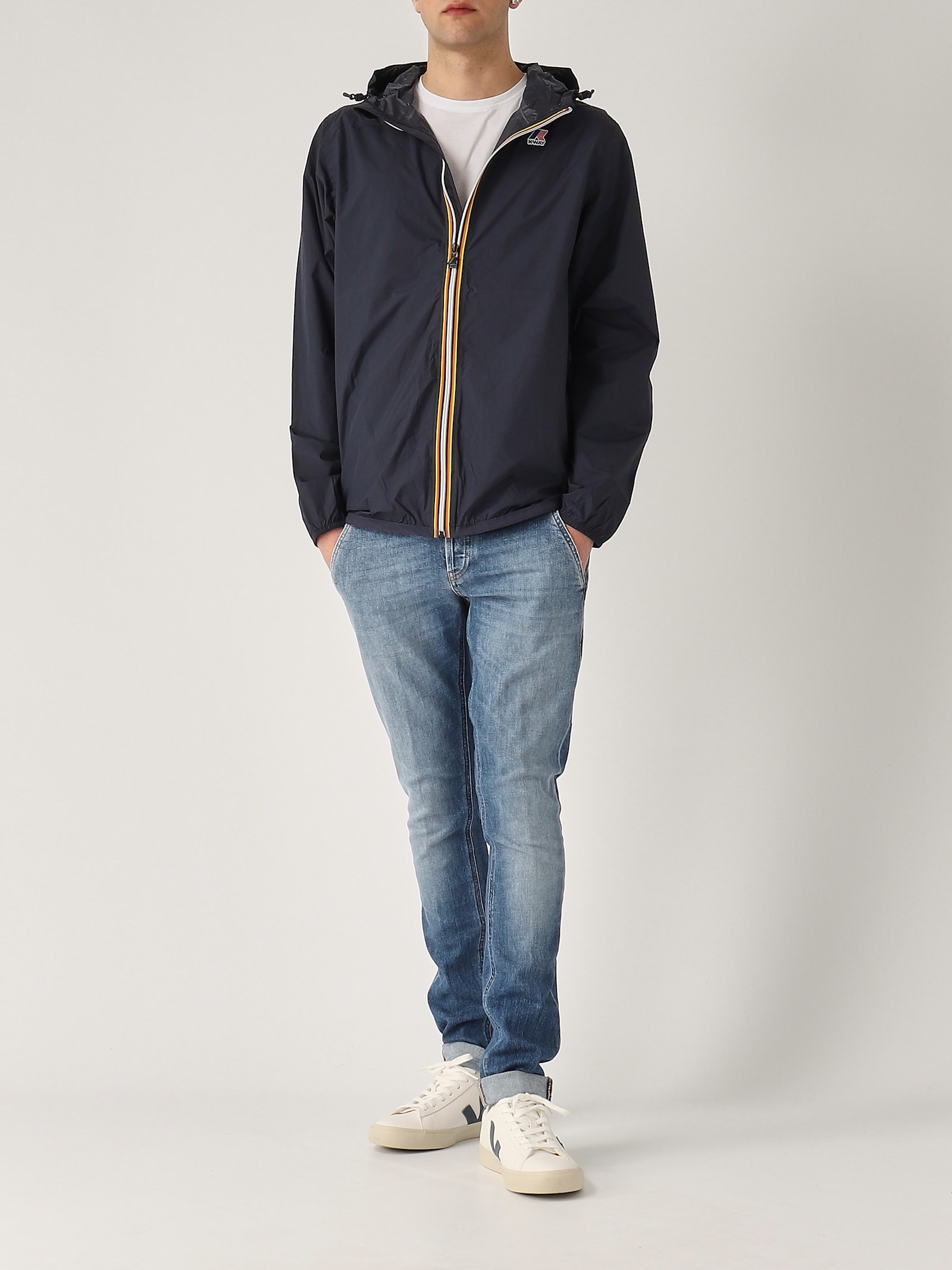 K-way Le Vrai 3.0 Claude Jacket In Blue