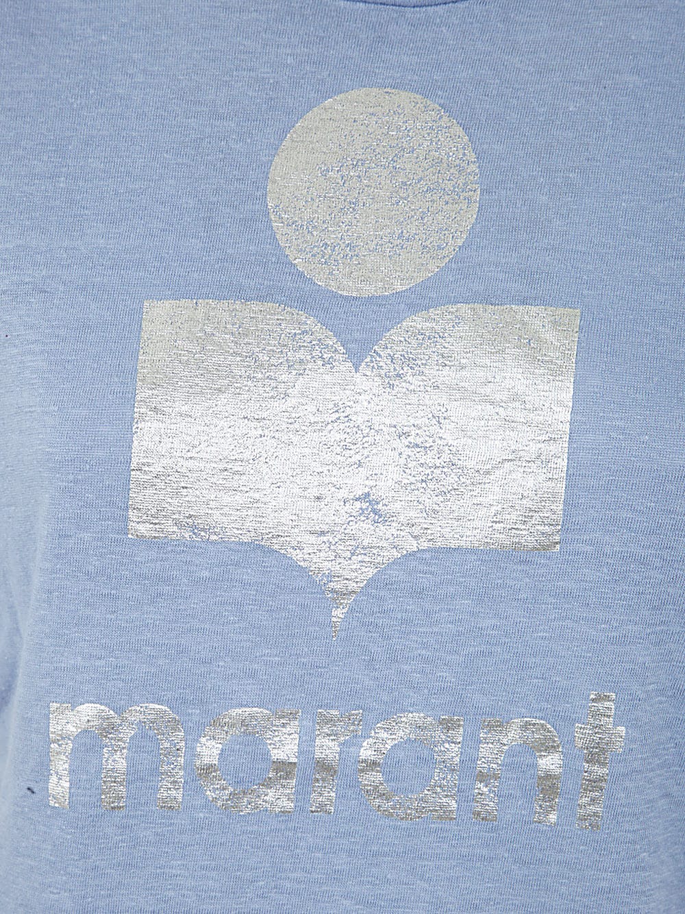 Shop Marant Etoile Zewel T-shirt In Busi Blue Silver