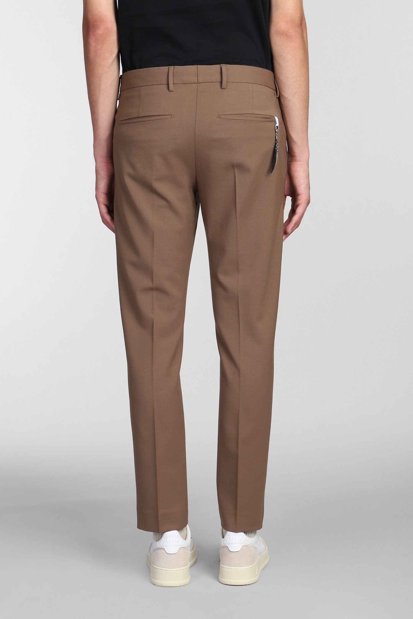 Shop Pt Torino Pants In Brown Wool