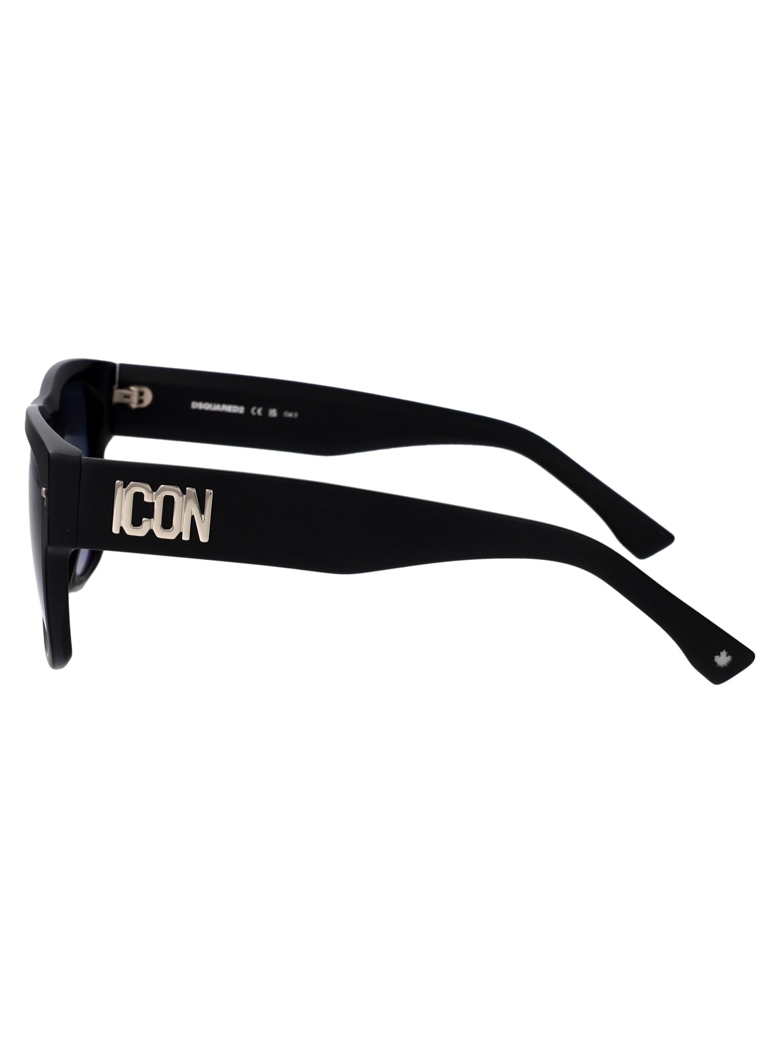 Shop Dsquared2 Icon 0004/s Sunglasses In P5i9o Mtblkpall