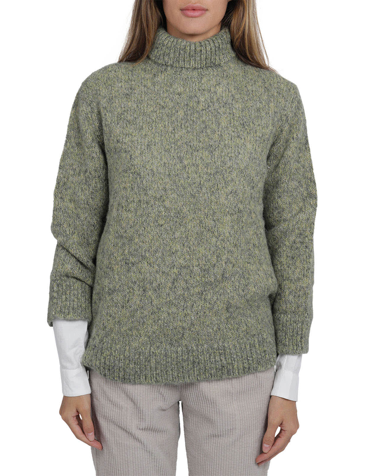 Massimo Alba Green Claudine Sweater