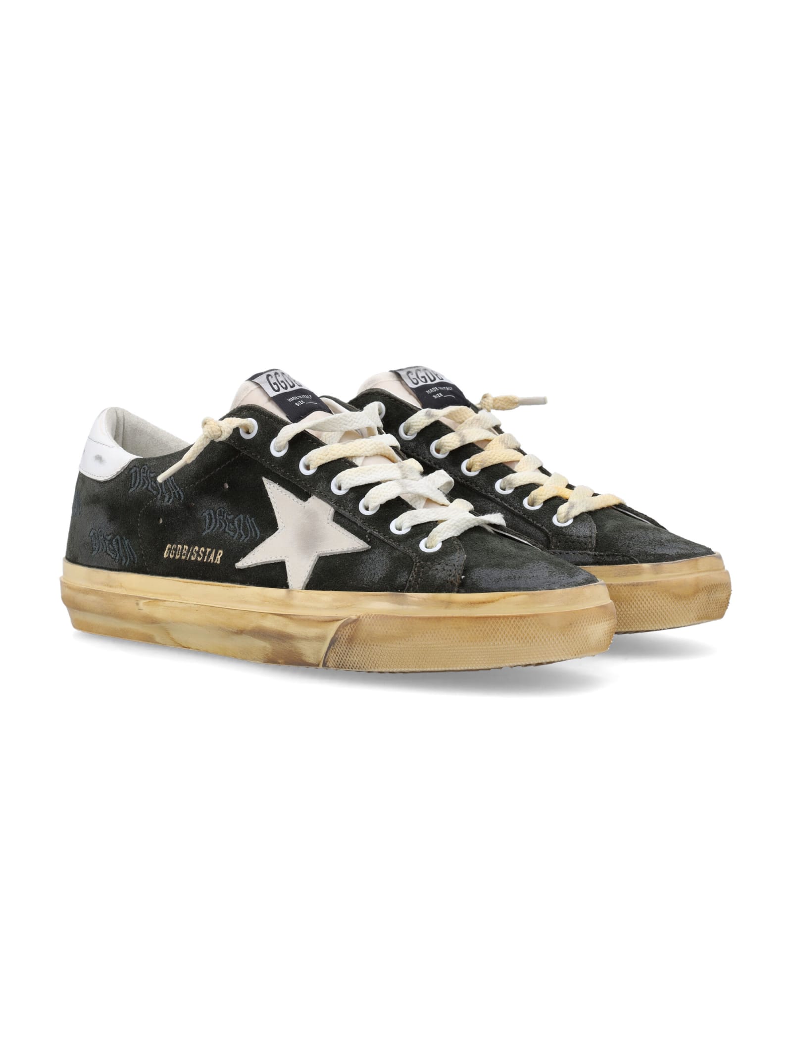 Shop Golden Goose Superstar Sneakers In Dark Green