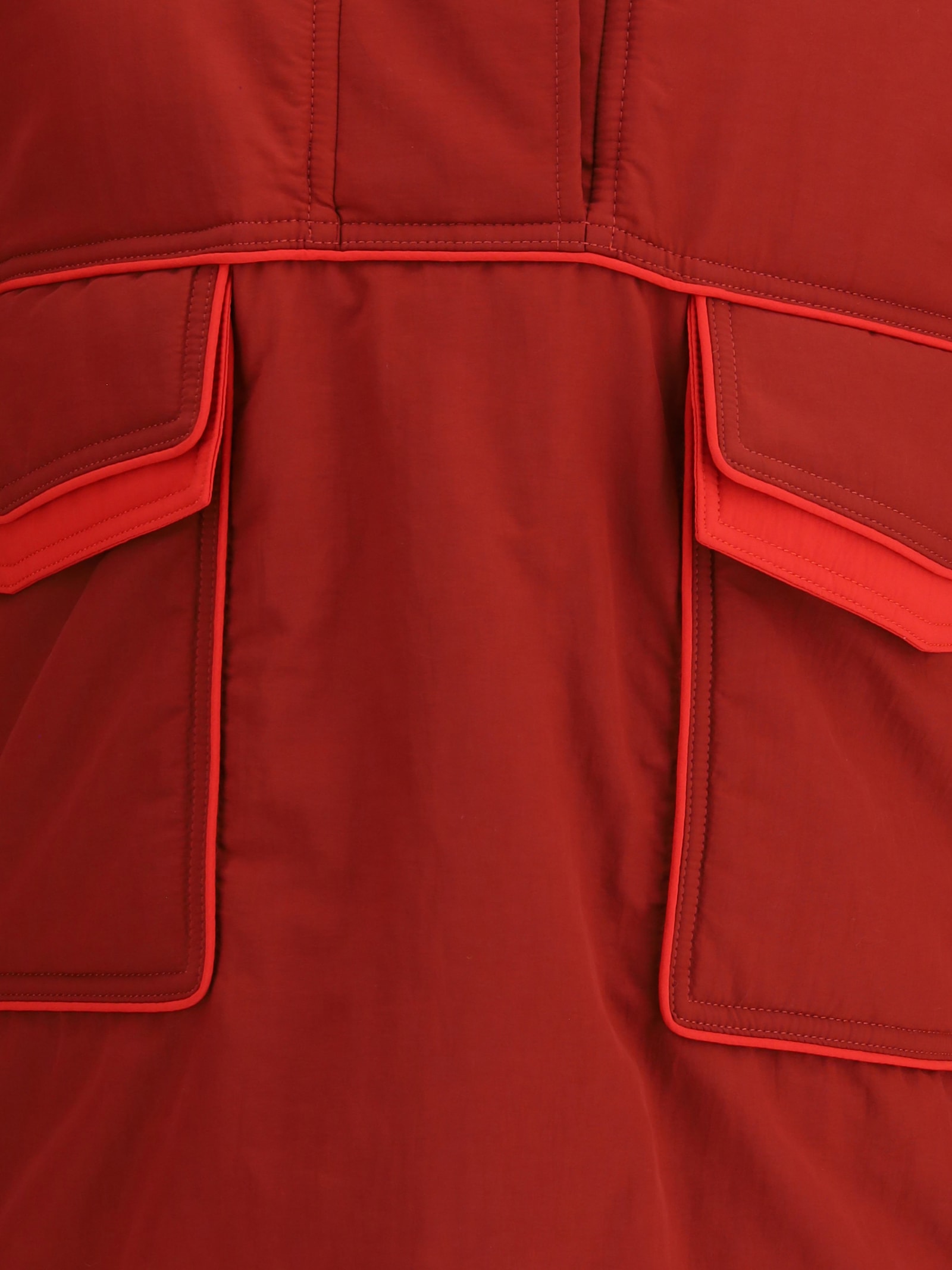 Marbell Zoe Anorak Jacket In Polyamide In Red