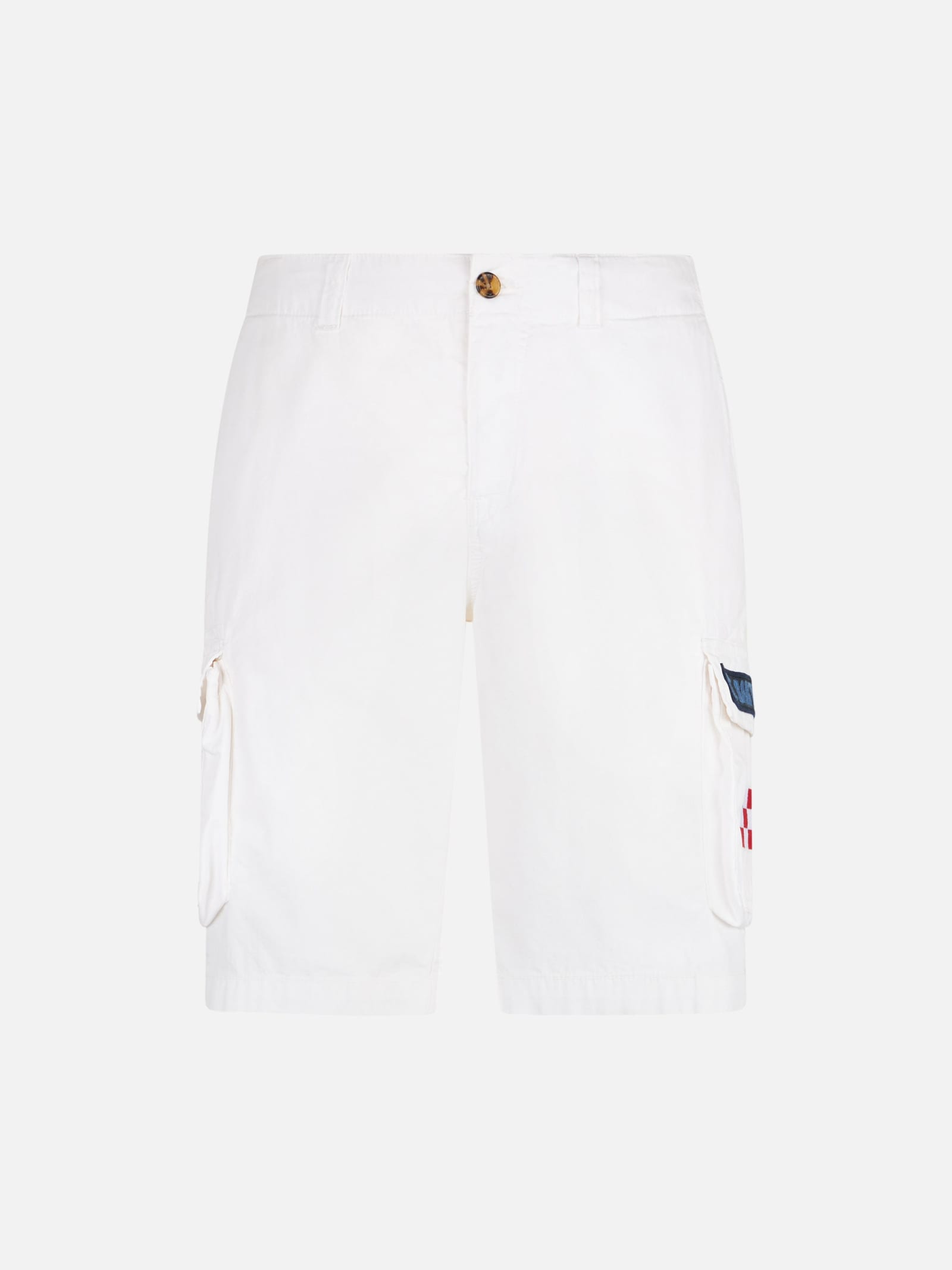 Mc2 Saint Barth Bermuda Freeport White With Pockets In White