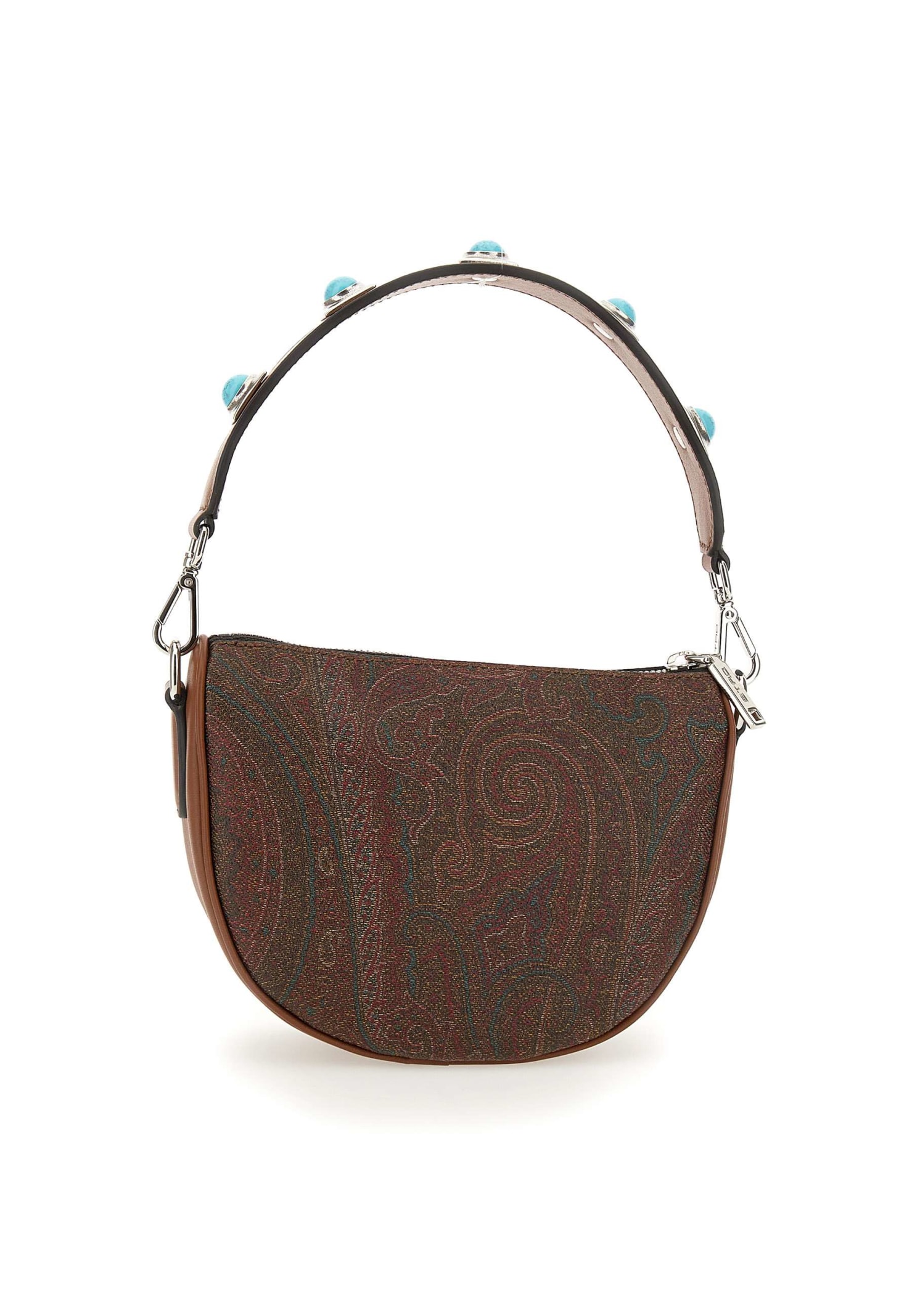 ETRO: satchel bag in paisley coated cotton - Multicolor