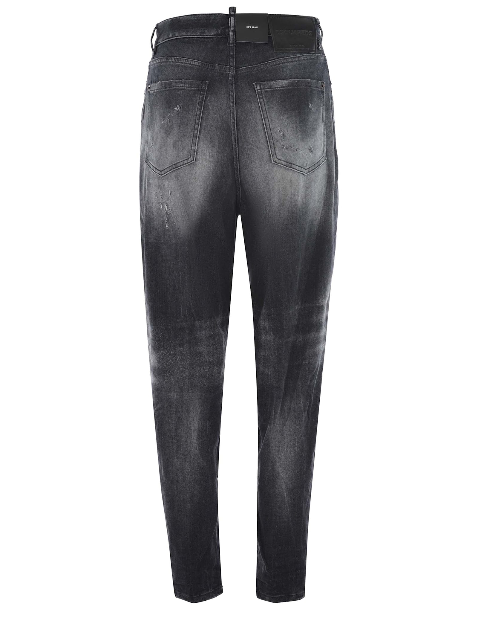 Shop Dsquared2 Jeans  Boston Made Of Stretch Denim In Black