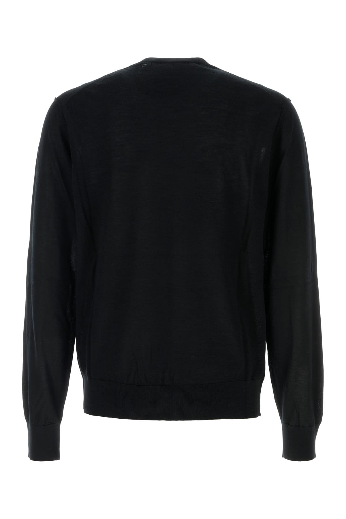 Dolce & Gabbana Round-neck Cashmere Sweater In Nero