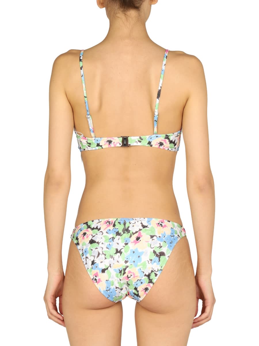 Ganni Women Floral Pattern Bikini Briefs In Multicolour