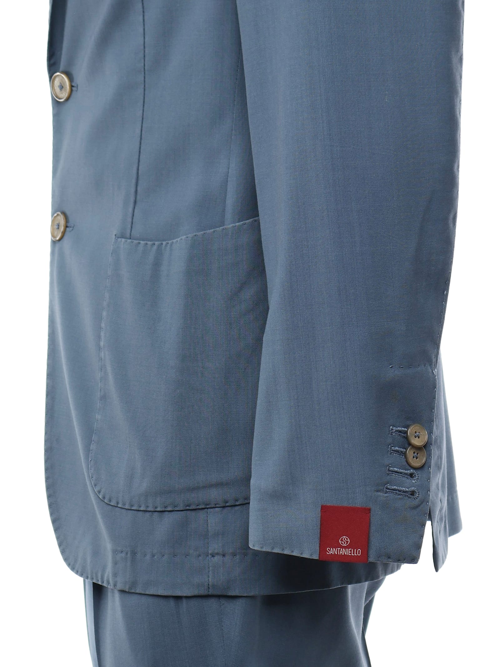 Santaniello Superlight Wool Suit In Multi