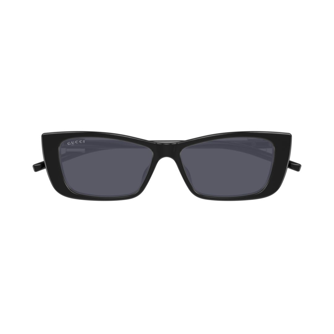 Gucci Logo Rectangular Sunglasses In Black