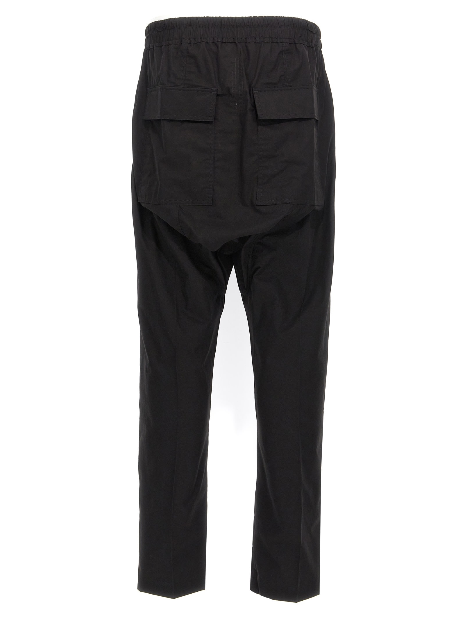 Rick Owens Drawstring Long Pants In Black