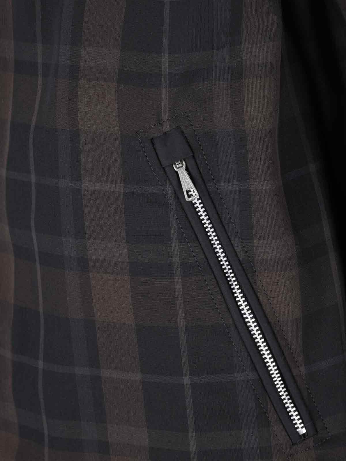 Our Legacy Riviera Checked Shell Hooded Jacket In Brown