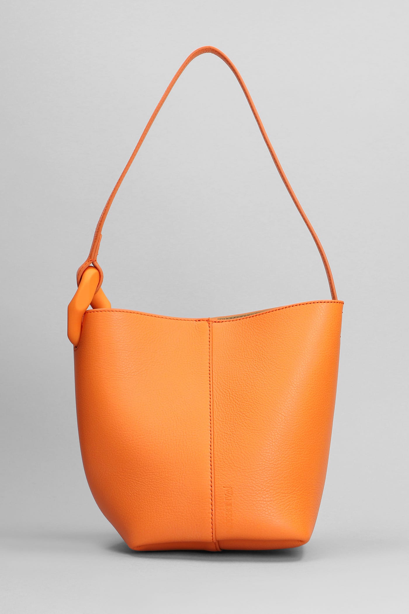 Shop Jw Anderson Corner Shoulder Bag In Orange Leather