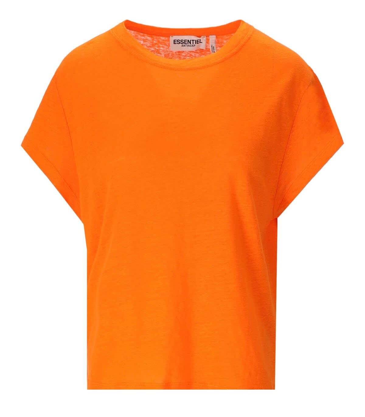 Essentiel Antwerp Duplicar Linen T In Orange