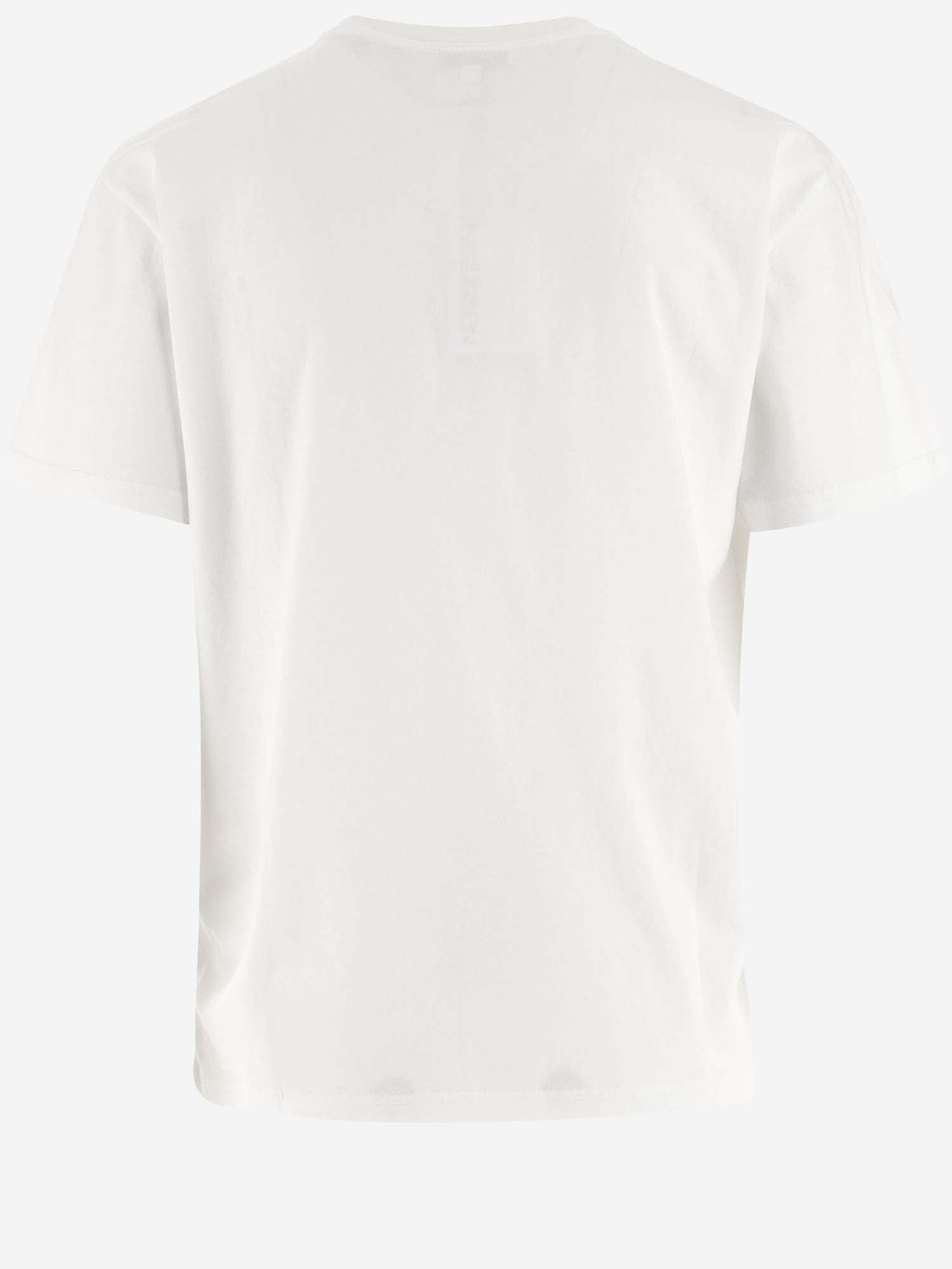 Shop Jw Anderson Cotton T-shirt With Graphic Print And Logo In White