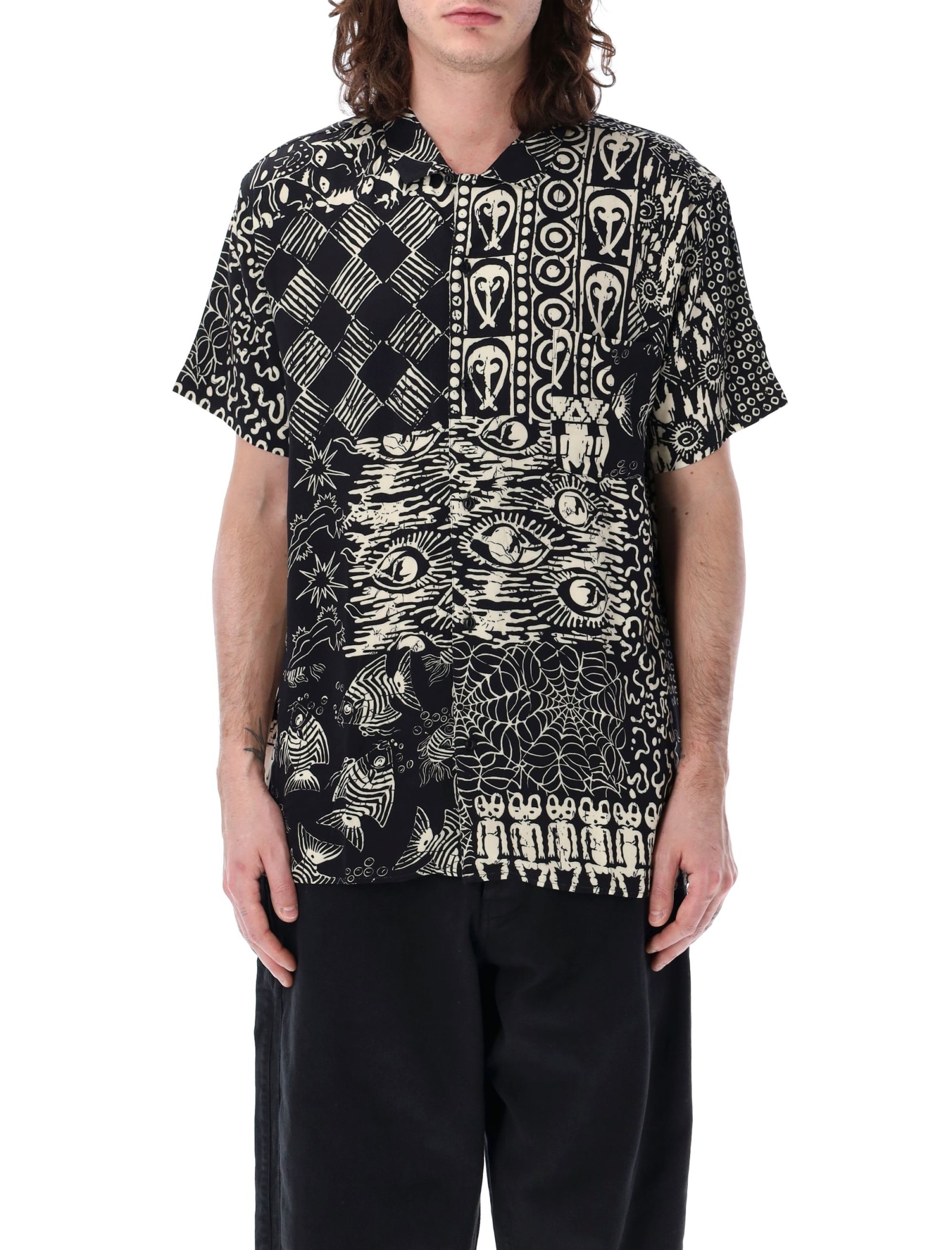 Shop Ymc You Must Create Malick Shirt In Black Multi