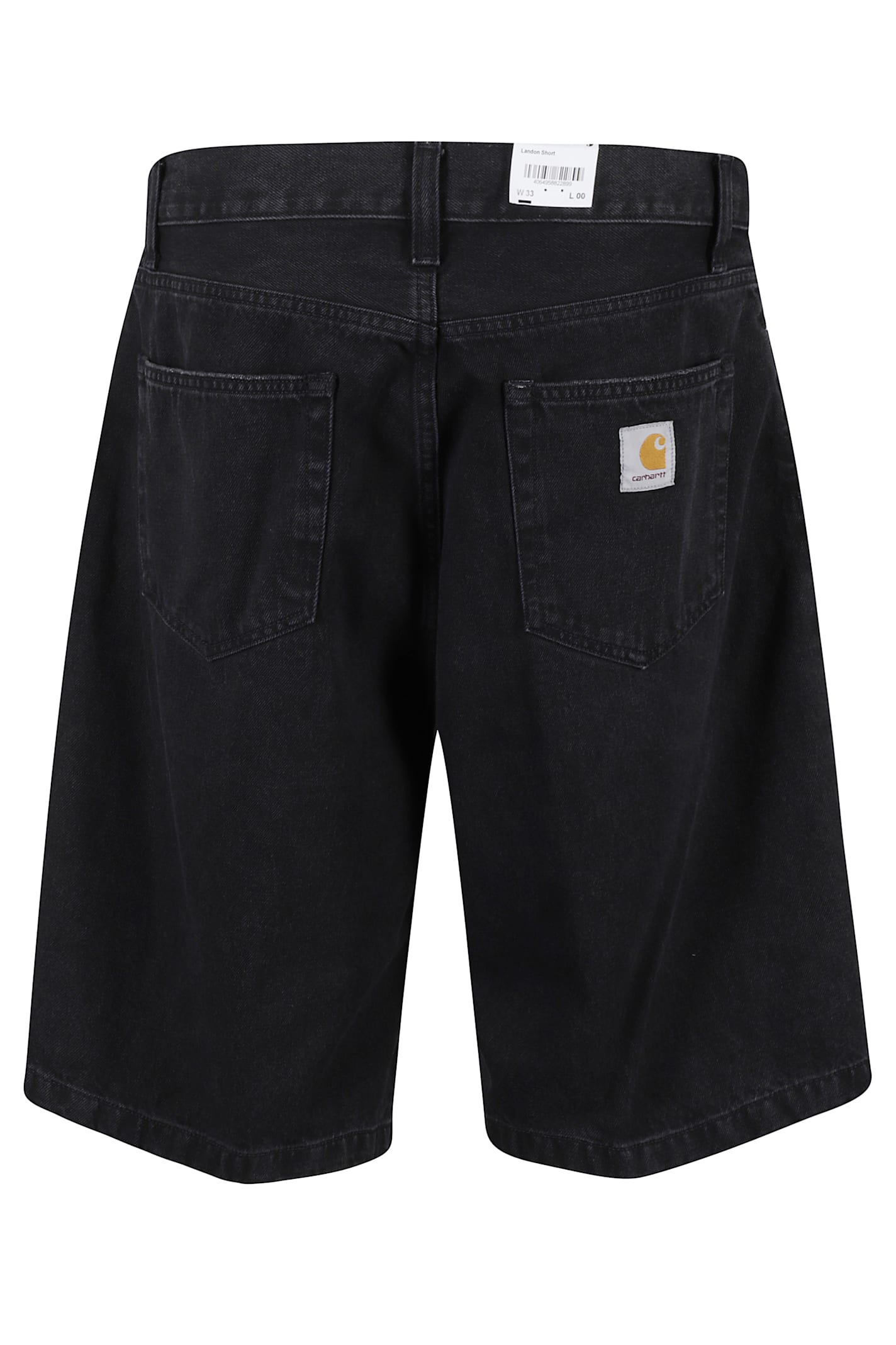Carhartt Mens Black Landon Five-pockets Denim Shorts In Black