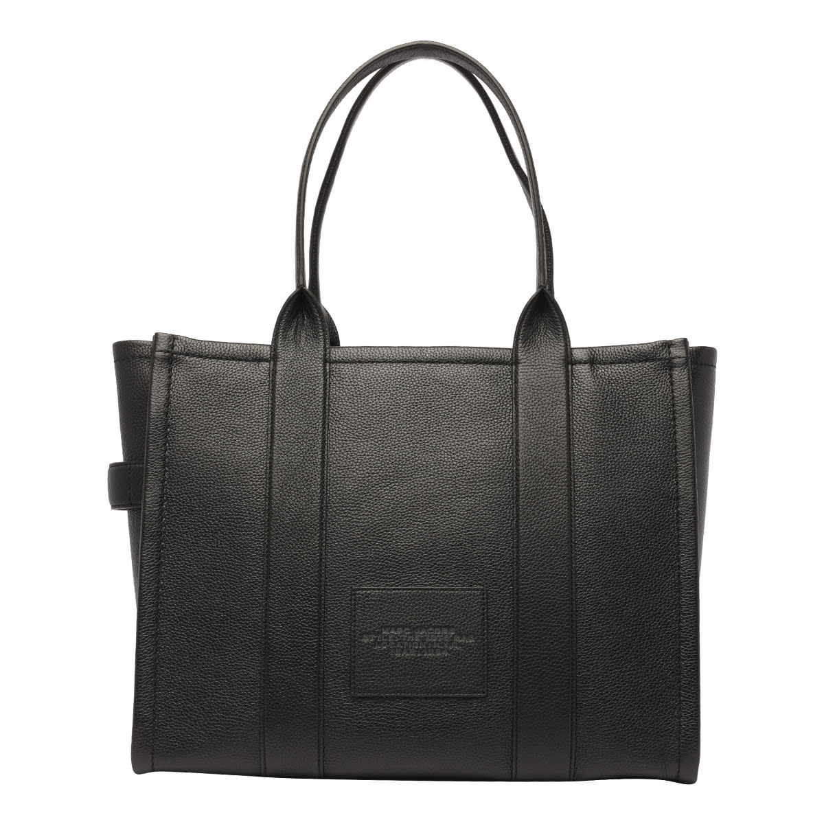 Shop Marc Jacobs The Leather Large Tote In Black