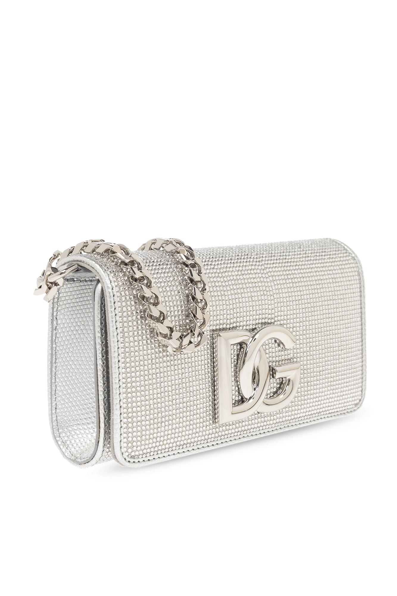 DOLCE & GABBANA DOLCE & GABBANA SHOULDER BAG WITH CRYSTALS 