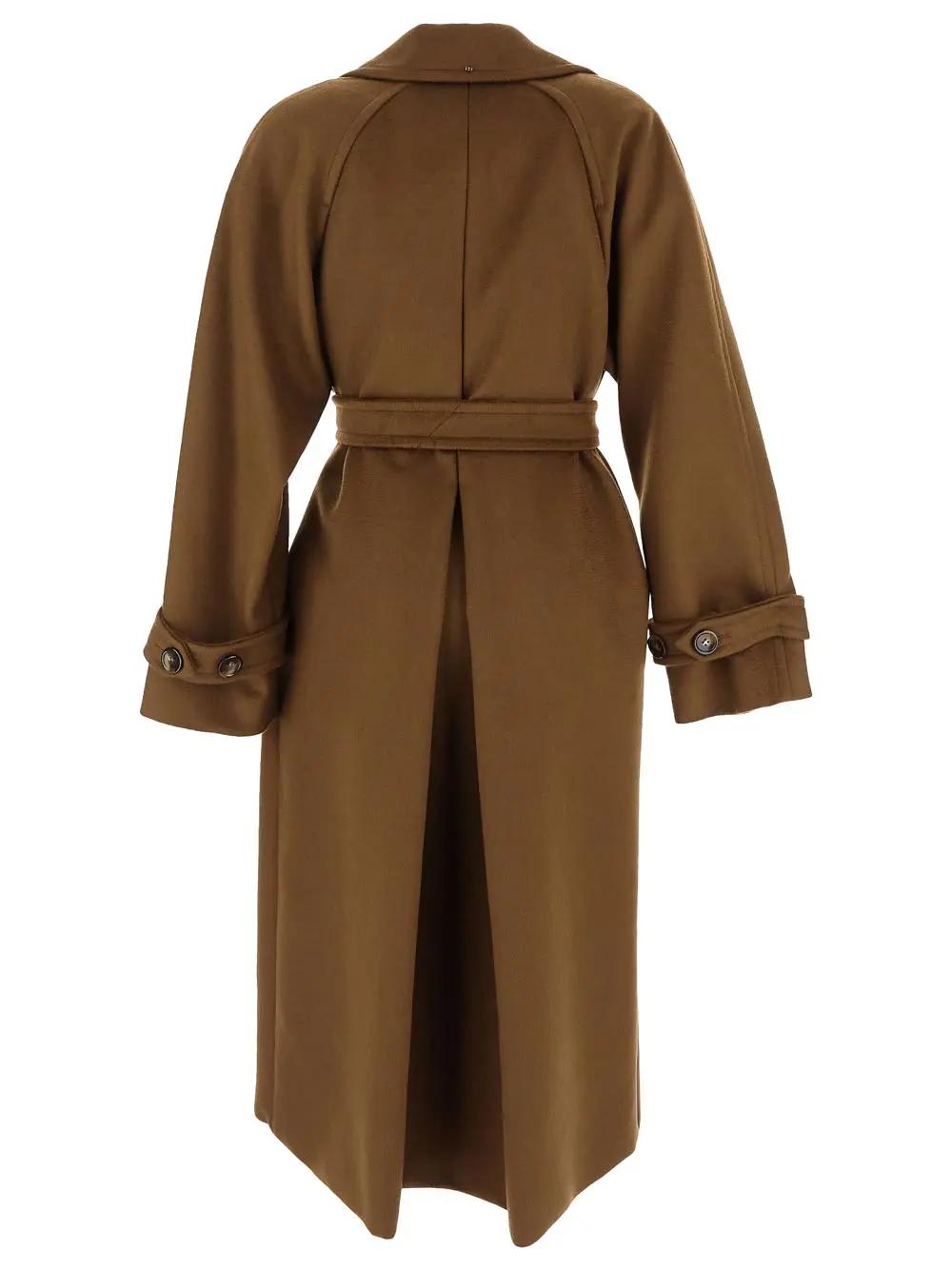 Shop Sportmax Leandro Coat In Brown