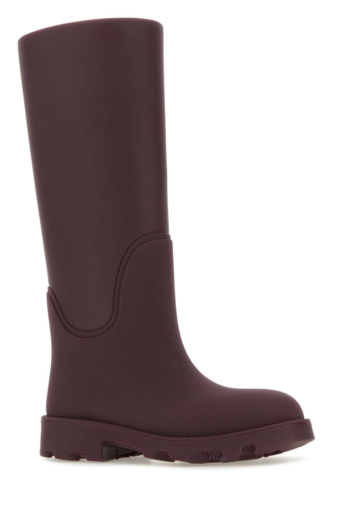 Burberry Tyrian Purple Rubber Marsh Boots In Plum