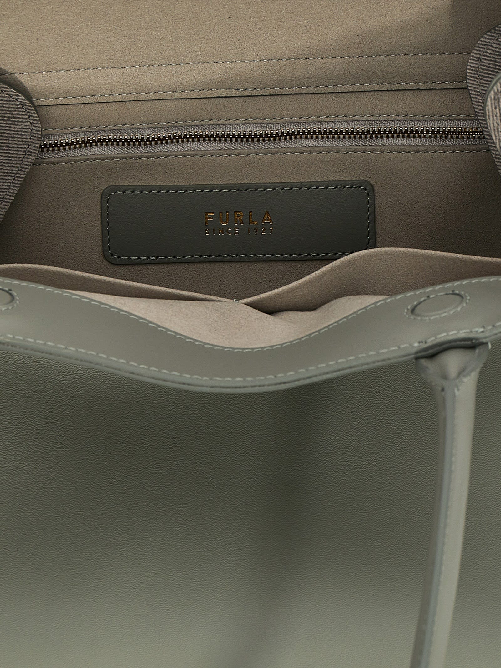 Furla Meridiana L Shopping Bag In Green