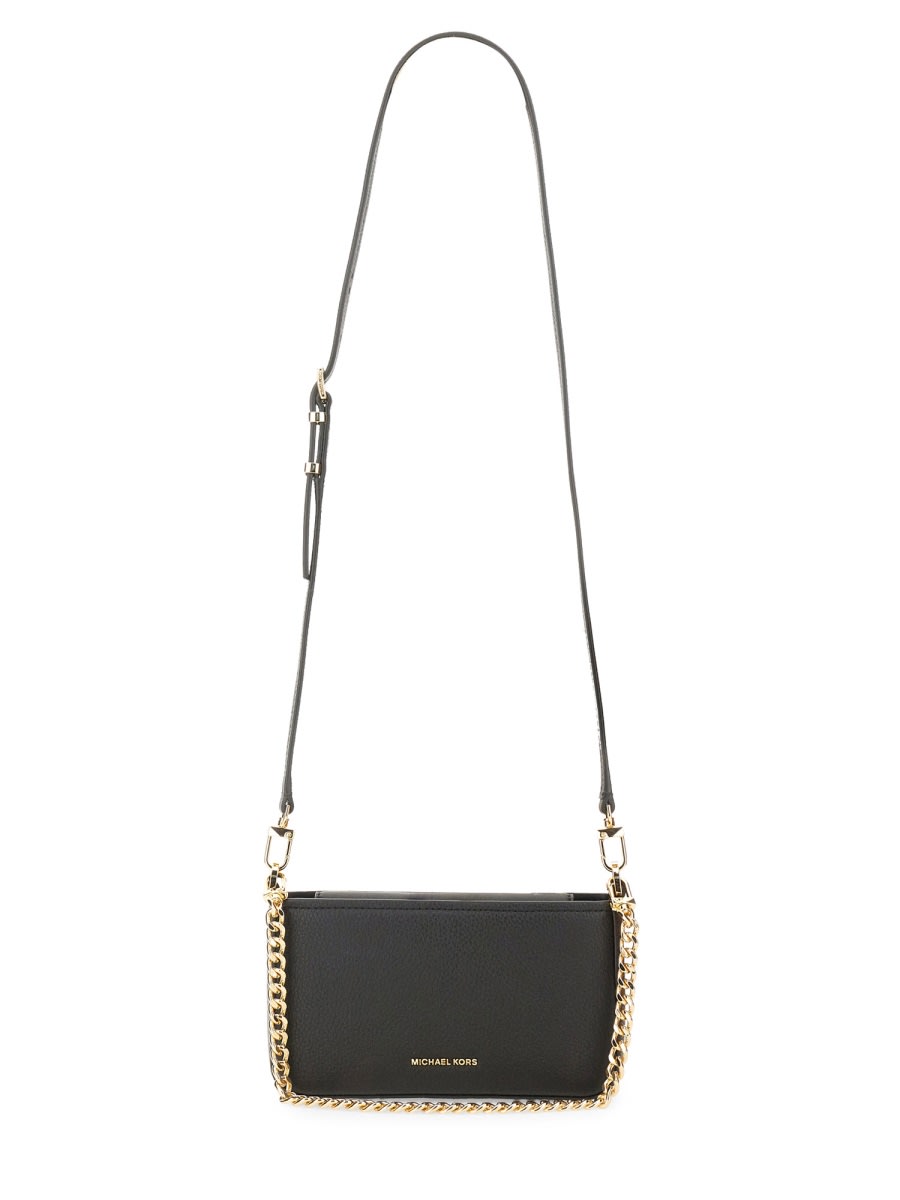 Michael Kors Bryant Small Convertible Clutch Bag In Black