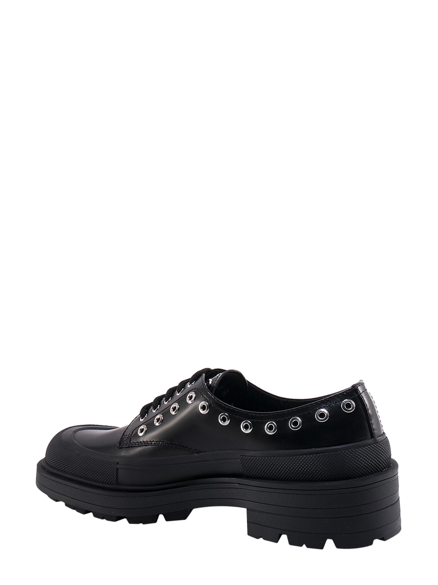 Shop Alexander Mcqueen Lace-up Shoe In Black