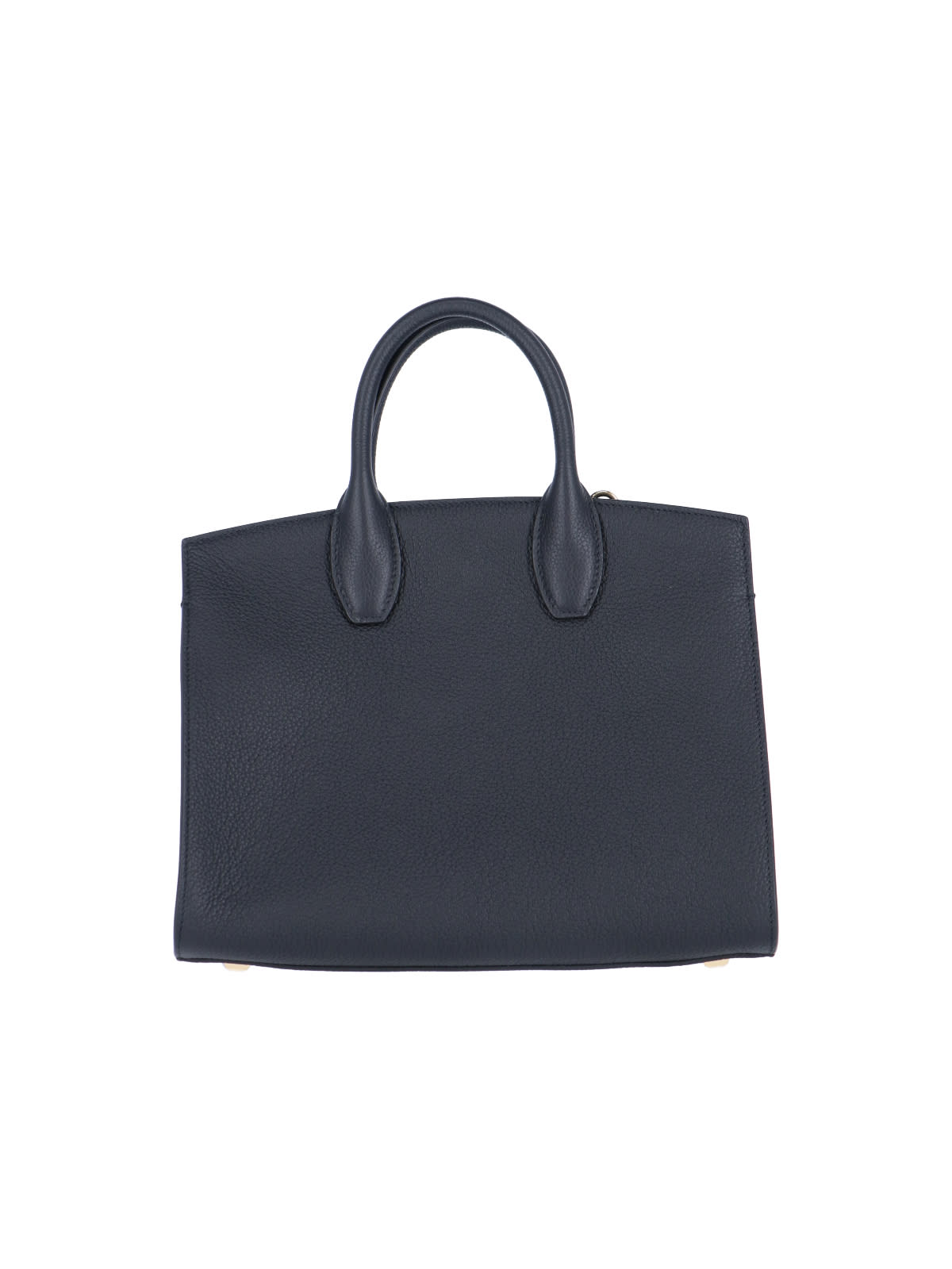 Shop Ferragamo Studio Soft Midi Handbag In Black