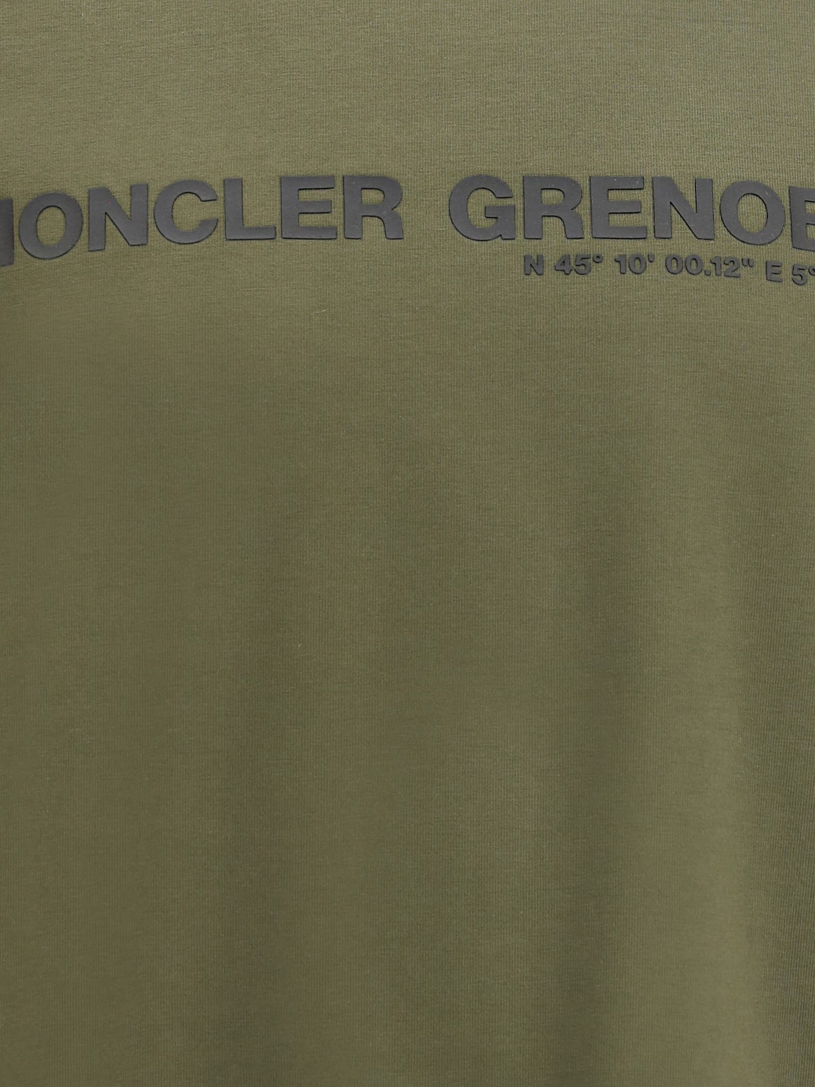 Moncler Grenoble Script T-shirt In Green