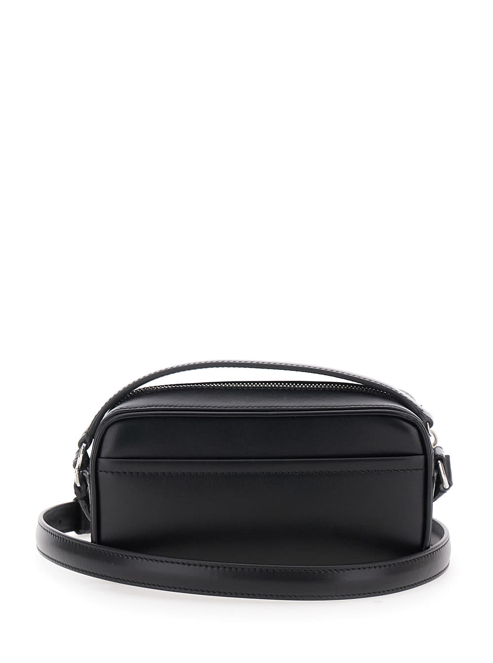 Jacquemus Rectangular Top Handle Shoulder Bag In Black