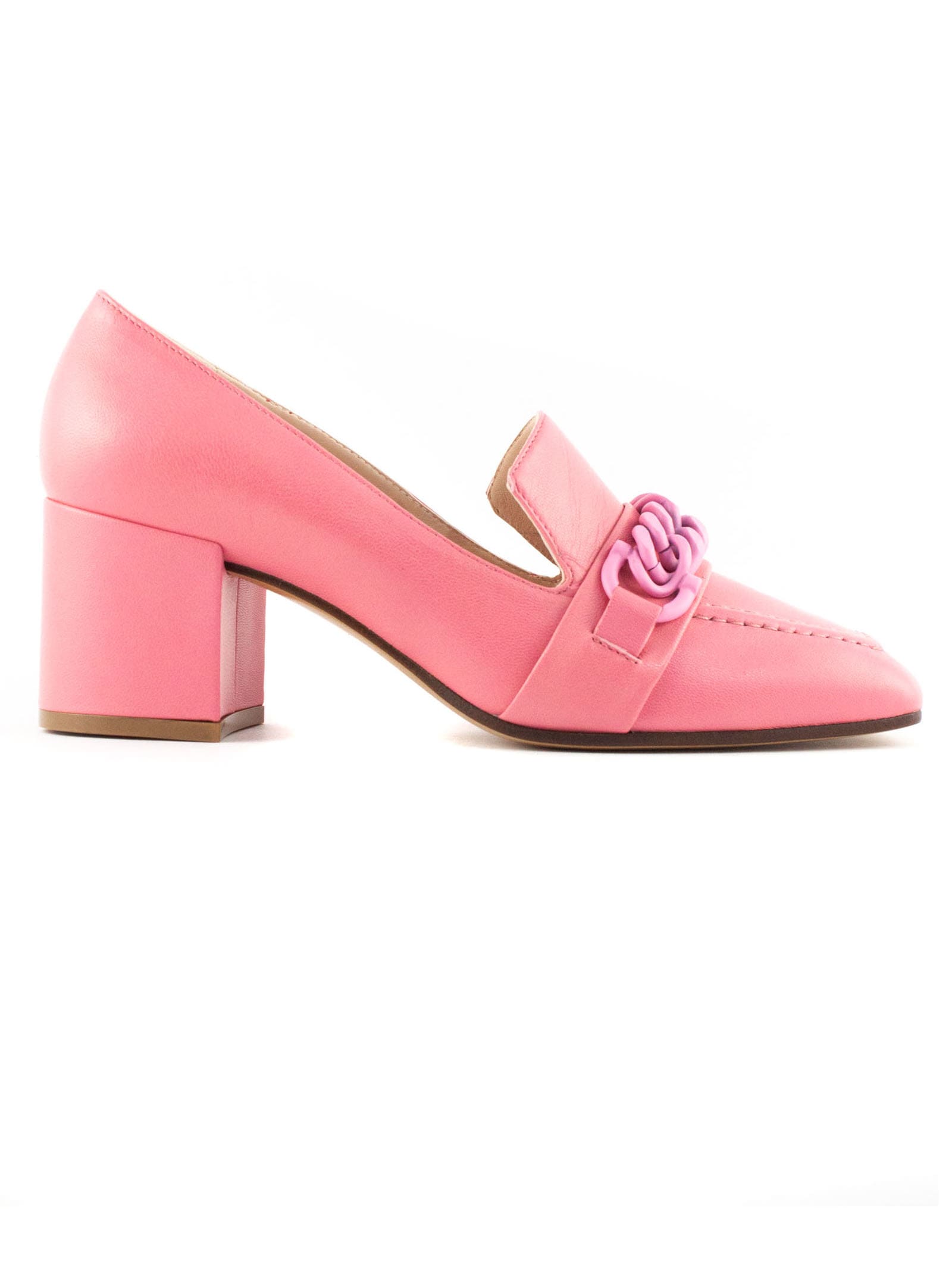 Roberto Festa Pink Leather Anice Loafers
