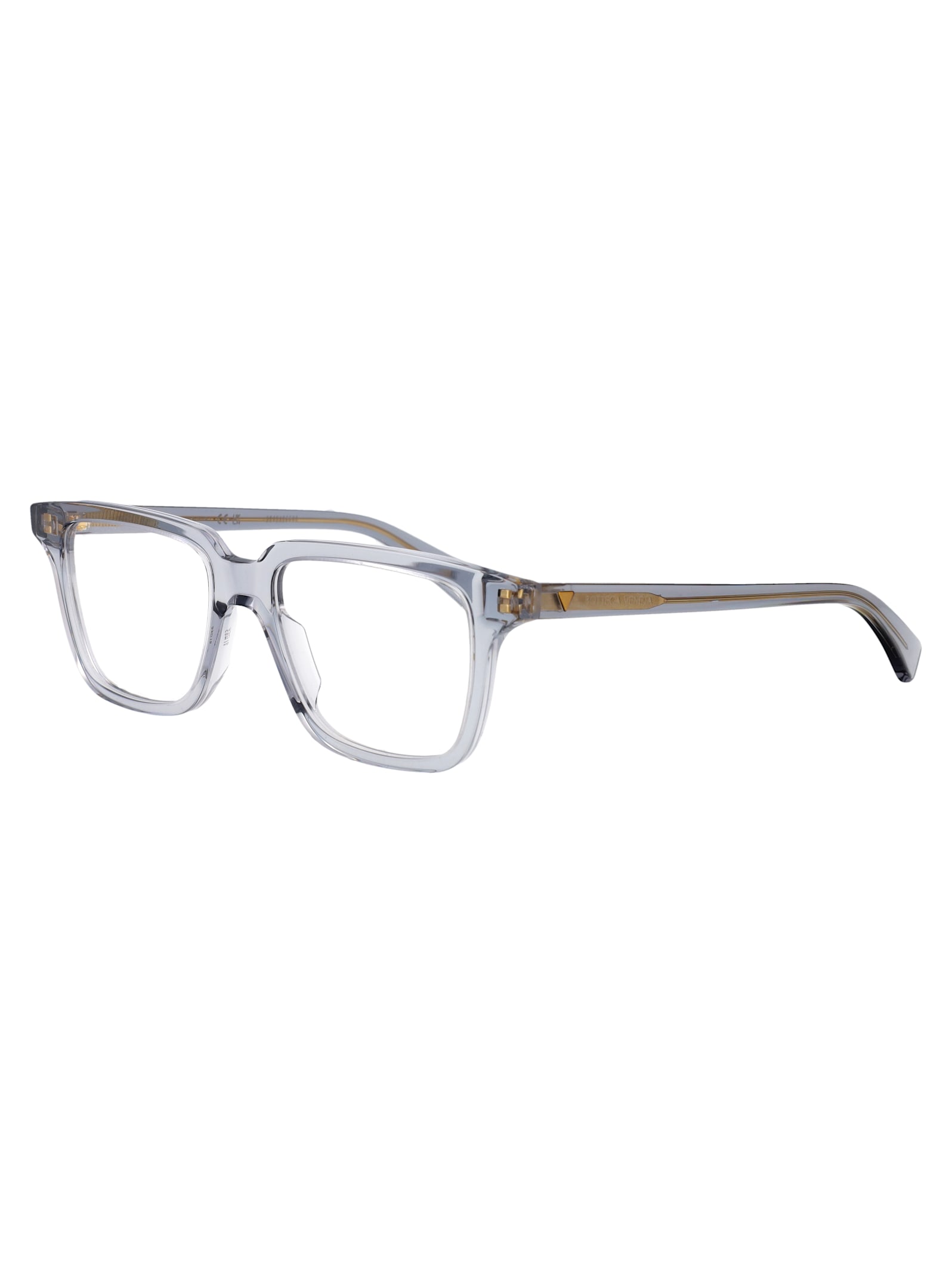 Bottega Veneta Bv1365o Glasses In Light-blue-light-blue-transparent
