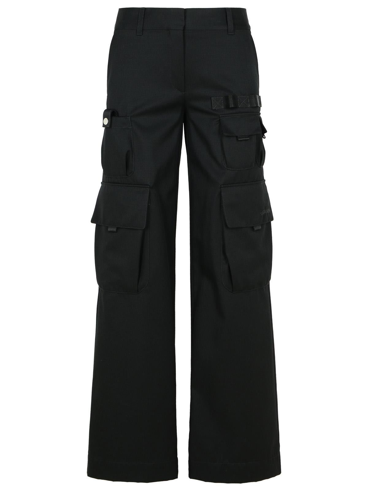 Shop Off-white Wo Toyrbox High-rise Cargo Pants In Black