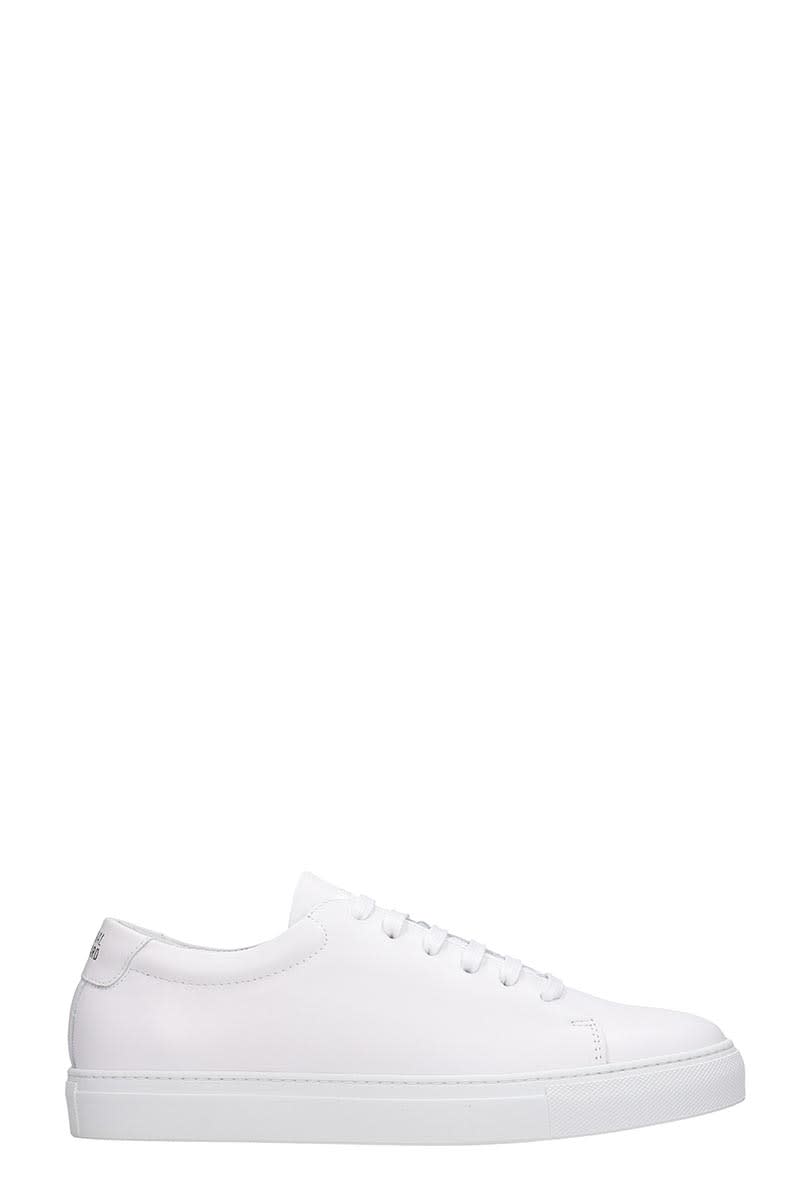 NATIONAL STANDARD EDITION 3 SNEAKERS IN WHITE LEATHER,11256346