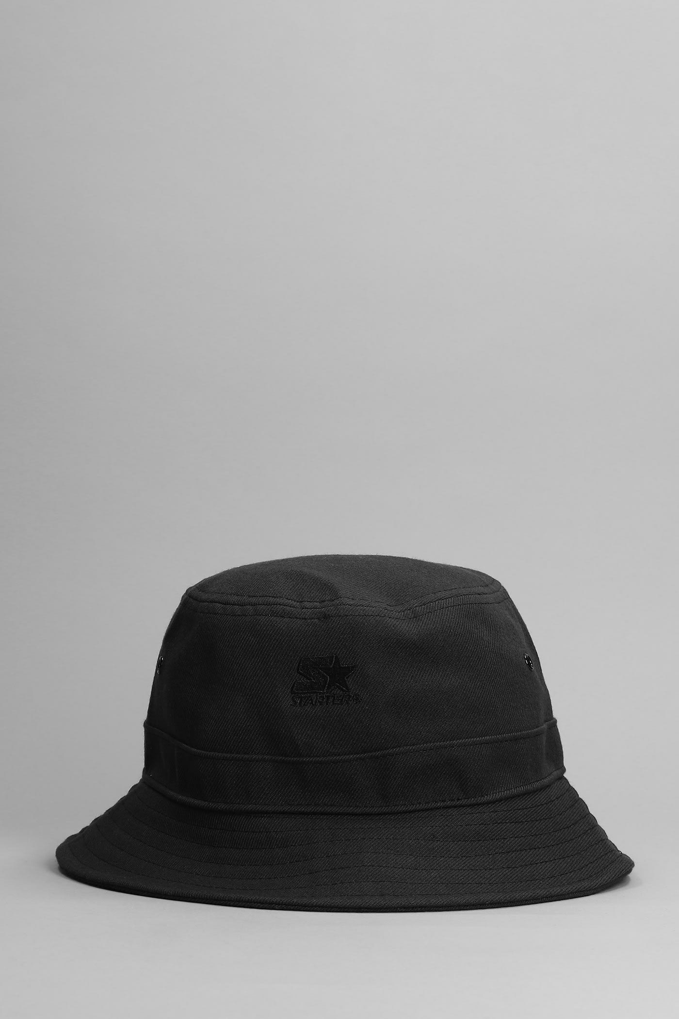 MARCELO BURLON COUNTY OF MILAN HATS IN BLACK COTTON 