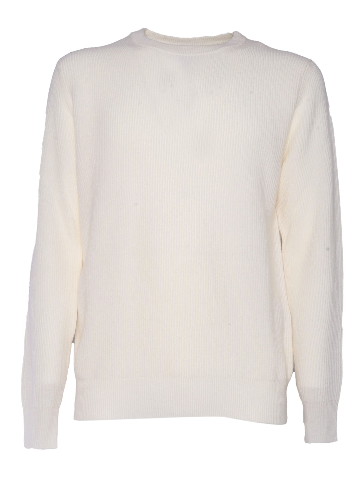 Ballantyne R Neck Pullover In White