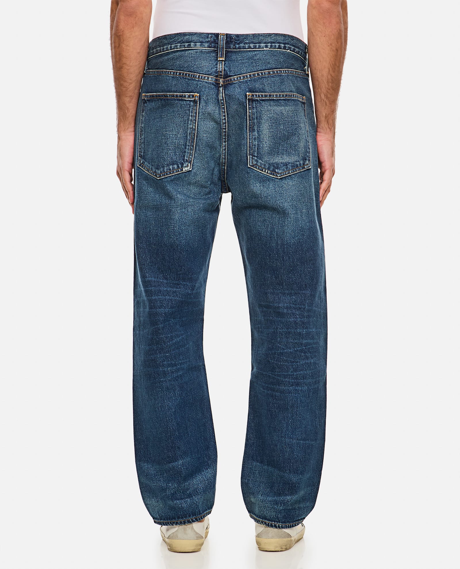 Agolde Blue Washed Jeans In Regenerated Denim In Blue