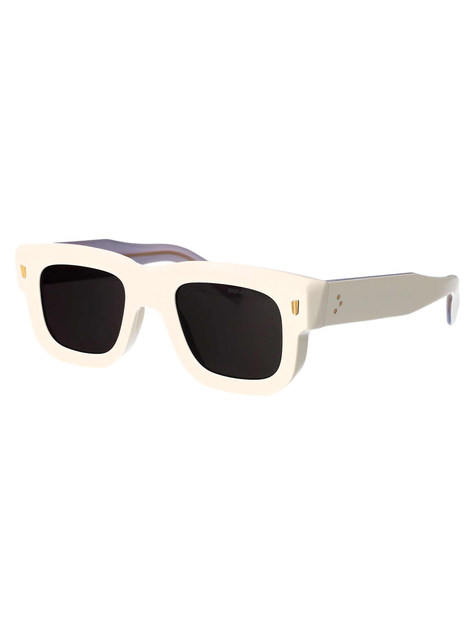 Shop Cutler And Gross Cgsn-1402 Sunglasses In White Ivory