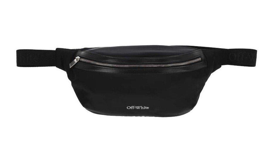 Shop Off-white Core Simple Logo Embroidered Belt Bag In Nero